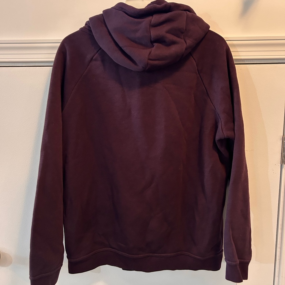 NIKE Womens LG Long Sleeve Hoodie Pullover Purple Silver Accents Funnel Neck - Picture 3 of 11